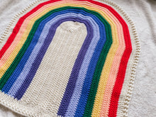 Load image into Gallery viewer, Crochet Rainbow Blanket // Brights // Baby Blanket Size