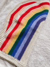 Load image into Gallery viewer, Crochet Rainbow Blanket // Brights // Baby Blanket Size