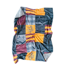 Load image into Gallery viewer, Harry Potter Gryffindor Inspired Minky Blanket // Baby Blanket Size