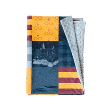 Load image into Gallery viewer, Harry Potter Gryffindor Inspired Minky Blanket // Baby Blanket Size