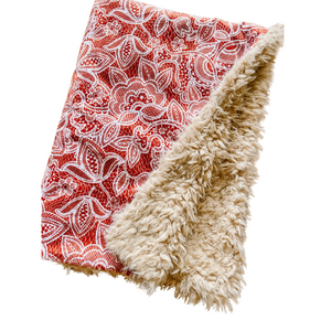 Copper Lace Minky Blanket // Baby Blanket Size