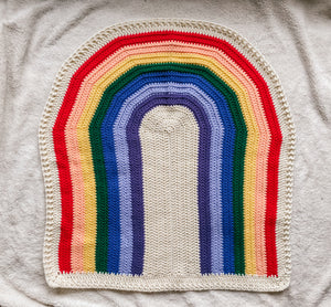 Crochet Rainbow Blanket // Brights // Baby Blanket Size