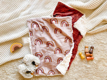 Load image into Gallery viewer, Copper Linen Minky Blanket // Small Lovey Size