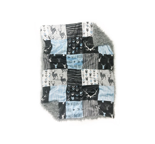 SALE // Blue/Black Woodland 