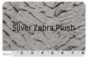“After Every Storm Comes a Rainbow” Monochrome Minky Blanket // Small Square Lovey Size