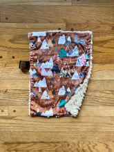 Load image into Gallery viewer, Copper &quot;Climb Fly Dream&quot; Mountain Dreams Minky Blanket // Small Lovey Size