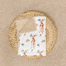 Load image into Gallery viewer, Vintage Deer Minky Blanket - Baby Blanket Size