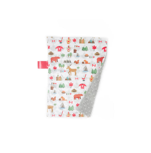 I Love Canada Minky Blanket // Small Lovey Size