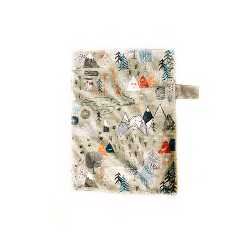Olive “Max’s Map” Minky Blanket // Small Lovey Size