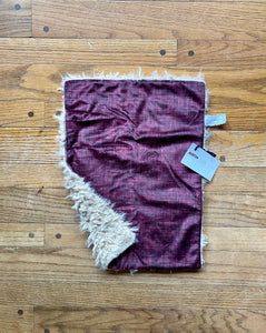 SALE // Plum Purple Linen Minky Blanket // Small Lovey Size