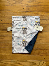 Load image into Gallery viewer, Watercolour Elephant Minky Blanket // Small Lovey Size