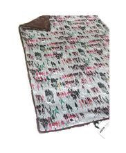 Load image into Gallery viewer, SALE Plum &quot;Wintery Woods&quot; Minky Blanket - Baby Blanket Size