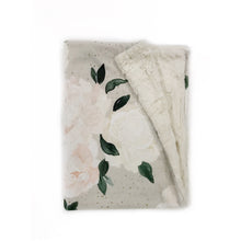 Load image into Gallery viewer, Vintage Blush Floral Minky Blanket - Baby Blanket Size